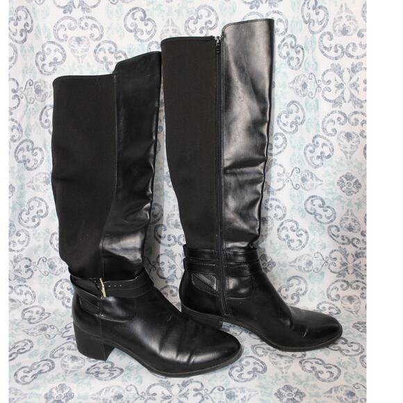 Fioni‎ Boots Black, Knee-High Size 8 - Picture 5 of 9